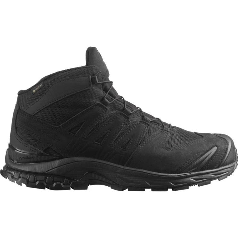 Botas Tácticas Salomon Xa Forces Mid Anchos GTX EN Hombre Negros | MX EMWO230